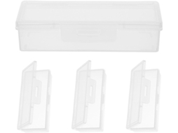 Estojo Portátil Algodão 4 Peças Pp Design Transparente Armazenamento Versátil Viagens Casa GOKOCO