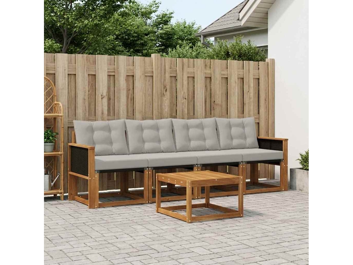 Vidaxl Conjunto De Sofás Para Exterior 5 Unid.