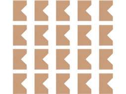 Lurrose Proteção De Ângulo Em Papel Kraft 100 Peças Para Proteger Moedas De Quadros Decorativos Fáceis De