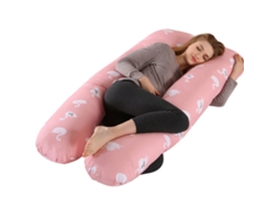 Almofada para Grávidas, Travesseiro de Dormir para Gestantes, Alívio Dor no Corpo Durante a Gravidez SPQMENT (140x80cm cisne)