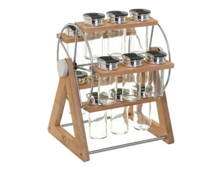 Porta Temperos Design Legal Bambu 15 Latas