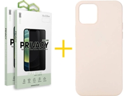 Capa + 2 Películas para iPhone 11 SKYHE Rosa-Creme