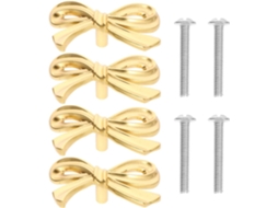 Puxadores De Cozinha Em Latão Dourado, Pacote Com 4 Unidades, Estilo Vintage, Ideais Para Móveis E Gavetas, Design