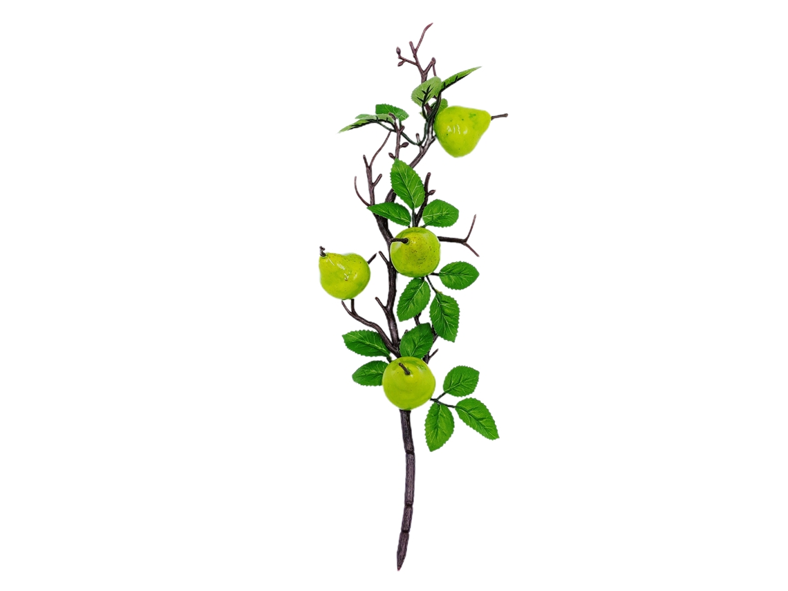 Decoração de Natal com ramo de inverno, folhas e frutos em espuma 34cm LAXISCREED