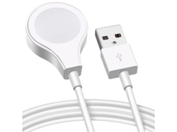 Cabo De Carregamento Rápido Magnético Sem Fio Com Usb Para Apple Watch Se 3 Branco