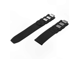 Pulseira De Relógio De Silicone Preta De 20 Mm, Compatível Com Vários Modelos. Olysi Shop