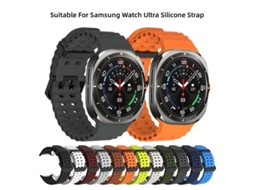 Pulseira de Silicone para Samsung Watch 8 Ultra 2 / Watch 7 / Watch 8 Estilo Oceano, Esportiva CHABERLU