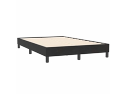 Estrutura de Cama Sem Colchão 120x210 Cm Veludo Preto MAISON EXCLUSIVE