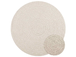 Rug, Rugs Vidaxl Creme Polipropileno (ø 120 Cm)