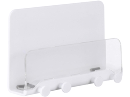 Suporte de Parede Multifuncional para 4 Celulares, Branco, para Sala de Estar e Cozinha. SFUSHOS