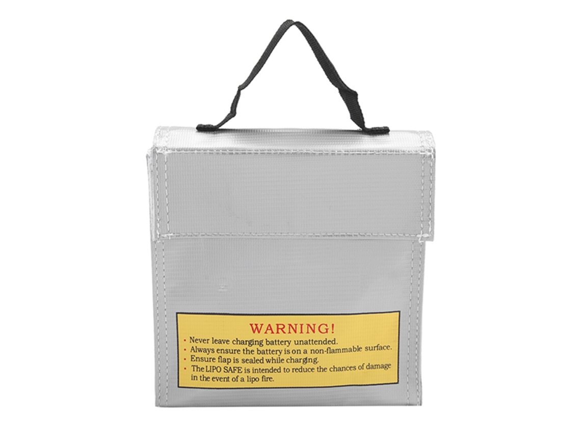 Bolsa de Segurança Portátil Explosion Proof para Bateria Lipo com 3 Tamanhos Número 2 | S/MARCA