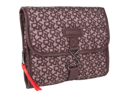 DKNY DKNY-363 Signature Puffer Mala de Toilette de Viagem para Mulher Roxo
