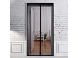Cortina Magnética Anti-mosquitos Para Porta – Rede Mosquiteira – Porta Magnética – 210×100 Cm – Poliéster – Preto