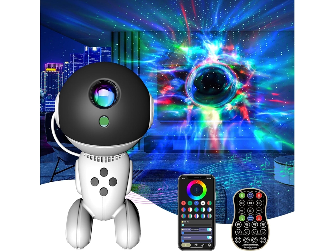 Projetor De Estrelas Robótico Com Comando Remoto , Um Presente De Natal Perfeito Para Crianças Hexinyigjly
