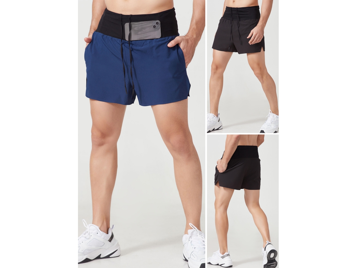 Urbannova-bermudas Masculinas Com Forro Bolso Zíper Quick Dry