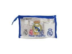 Nécessaire De Viagem Do Real Madrid Com Acessórios, Transparente E Azul. 84442