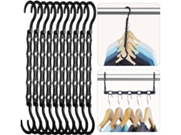 10 Pacotes de Guardas de Roupas Mágicas, Que Economizam Espaço, Feitos de Plástico Resistente para Roupas Pesadas. ZYBLSSBB