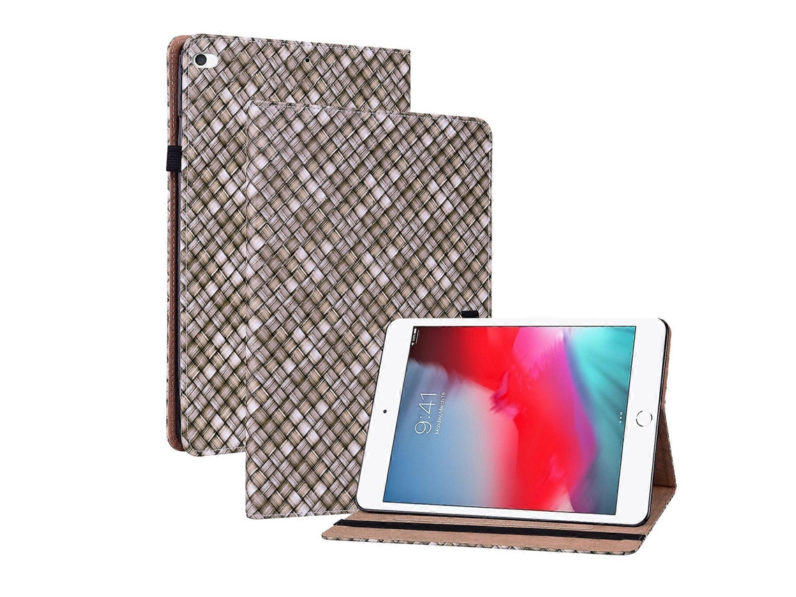 Capa de couro com tecido colorido Webake para iPad Mini 5/4/3/2/1
