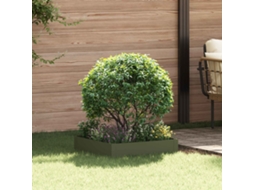 Vidaxl Acabamento Para Gramado 60 X 60 X 20 Cm Aço Verde-azeitona