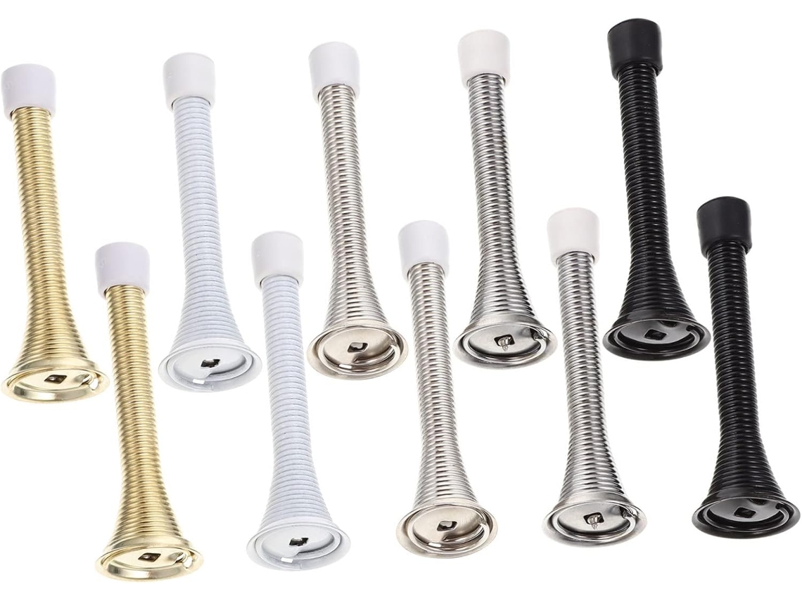 Conjunto De 10 Batentes De Porta De Borracha Reforçados Para Fácil Instalação Na Parede.