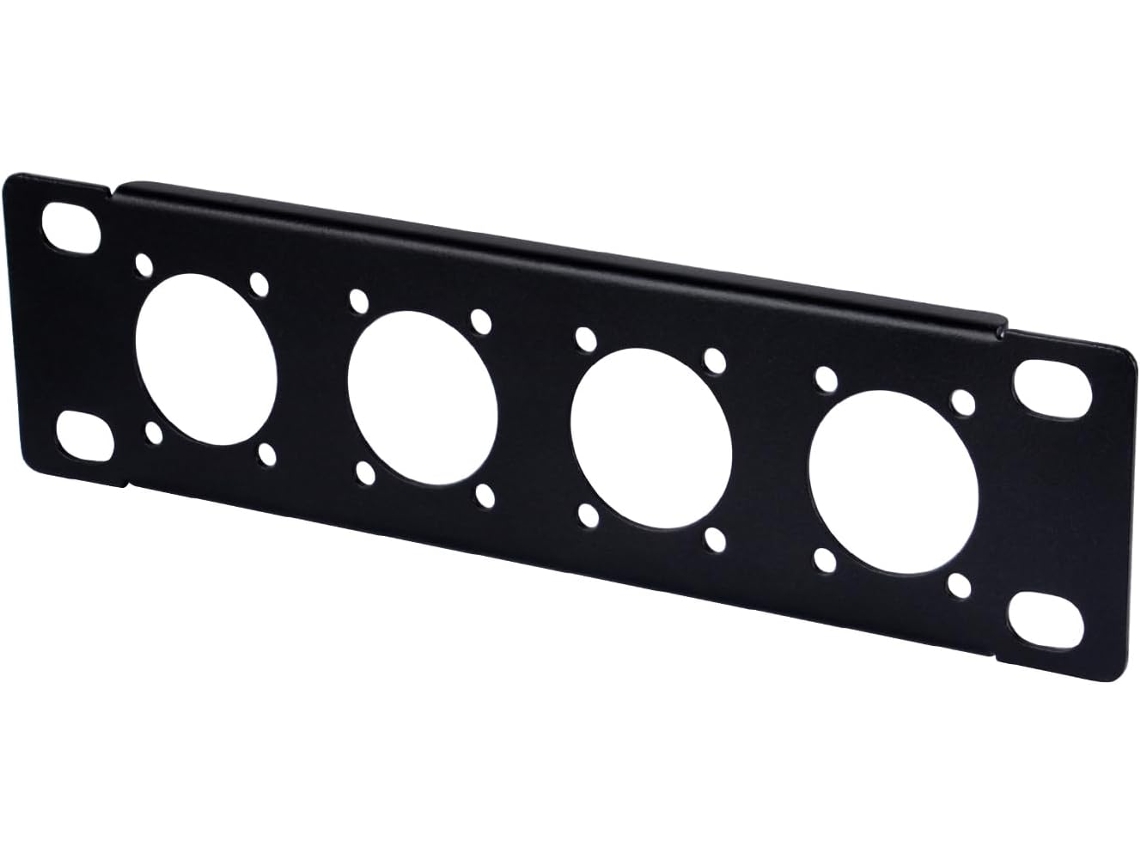 1u 4 Hole D-type Patch Panel For Rackmate Tt Mini 7" Network Rack