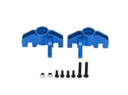 2pcs Taza De Dirección Rc Profesional De Aleación De Aluminio Para Losi Hammer Rey U4 Rock Racer 1/10 Coche Rc Azul Oscuro