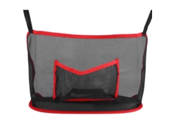 Suporte para Bolsa de Carro com Bolsa de Malha Vermelha