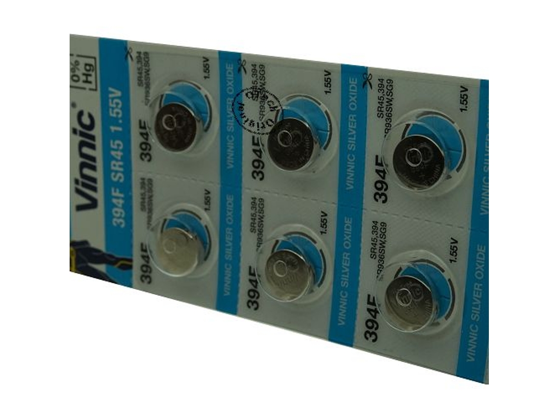 Conjunto de 10 Pilhas OTECH Vinnic para VARTA V394