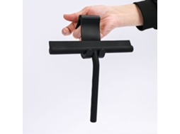 Rodo De Limpeza Pequeno Para Vidros E Janelas - Limpa-vidros Em Aço Inoxidável Com Gancho - Preto