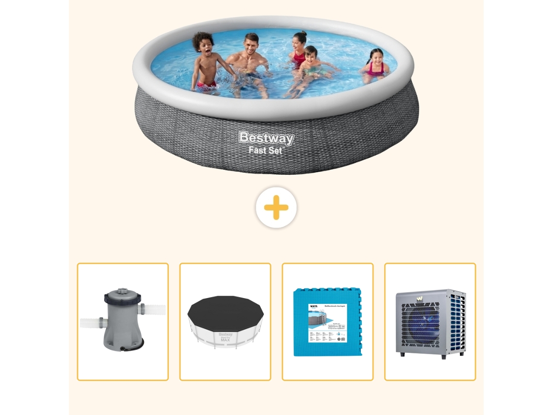 Bestway Piscina Bestway Fast Set Redonda - 366x76 Cm - 5-peças S290