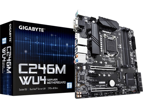 Motherboard GIGABYTE C246M-WU4 (Socket LGA 1151 - Intel C246 - Micro ATX)