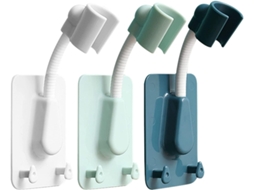Lurelia Suporte Adesivo Para Chuveiro Abs Rotação 360º Ajustável Universal Autoadesivo Ref 186