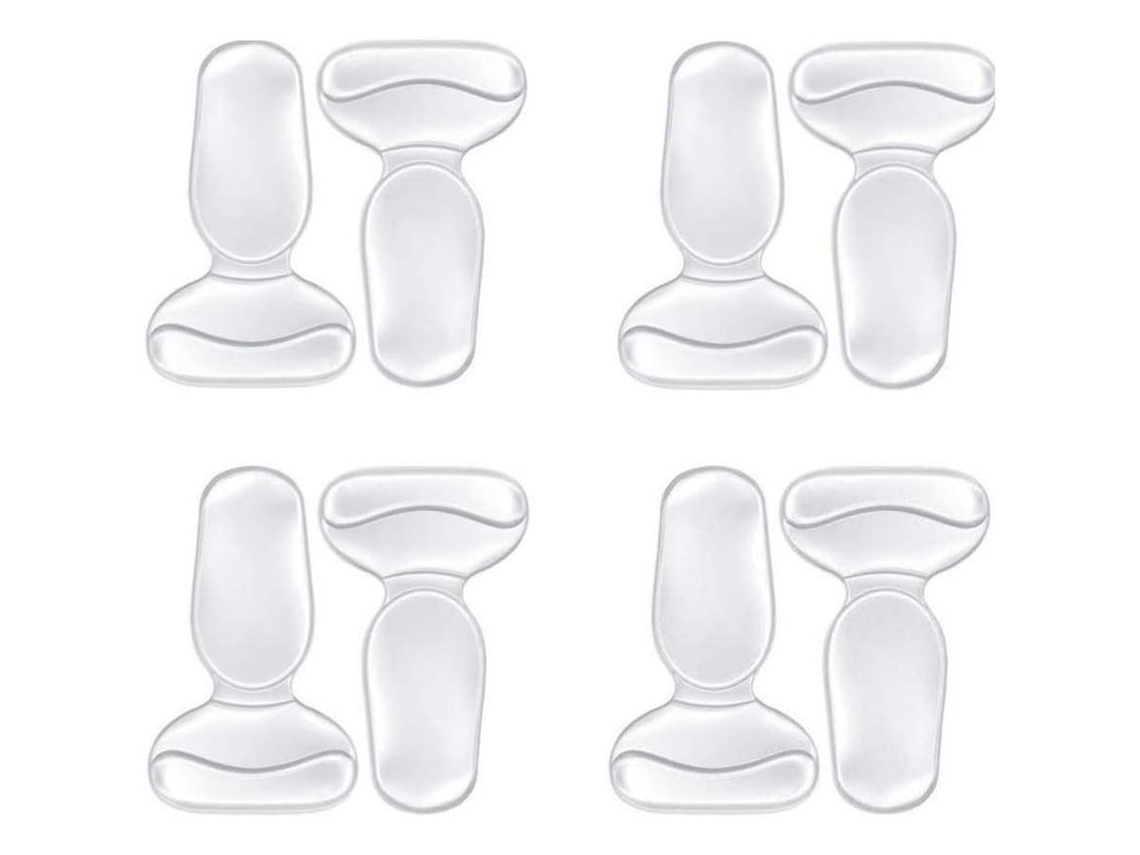 Clip de Calcanhar em Gel, Palmilha Anti deslizante para Sapatos Grandes, 4 Pares Unisex