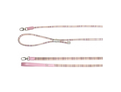 Trela CAMON Escosesa Chéri (Tamanho: 2,5 X 100 Cm - Cor Do Produto: Rosa Tartan)