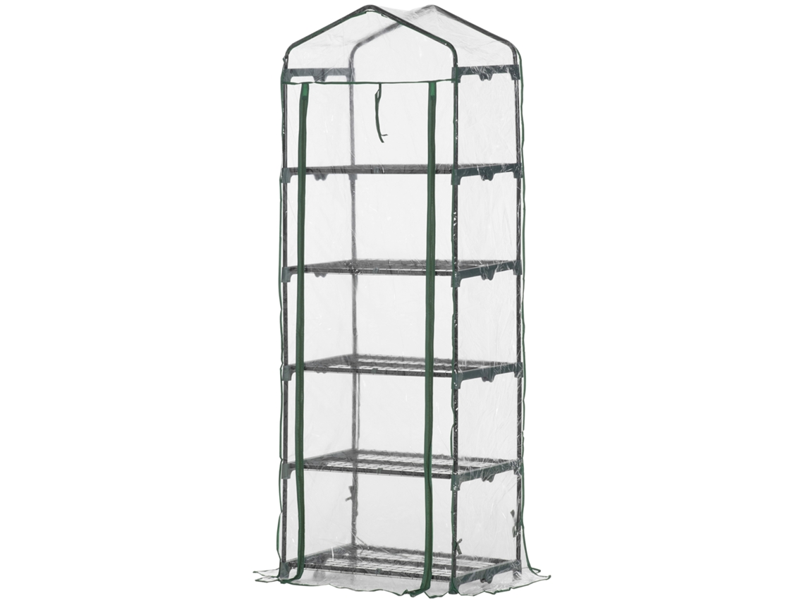 Estufa vertical 69x49x193cm com 5 prateleiras para plantas e cultivos BTFORUS