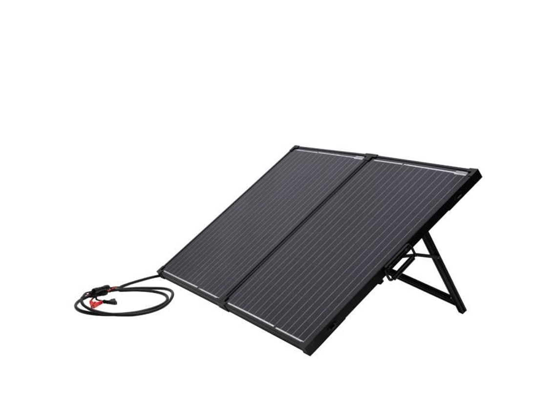Painel Solar Dobrável de 100W com Controlador de Carga para Carregamento de Baterias TECHNAXX