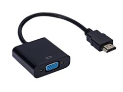 Adaptador Hdmi Para Vga Conversor Adaptador Hdmi Para Vga Com Full Hd 1080p Preto*