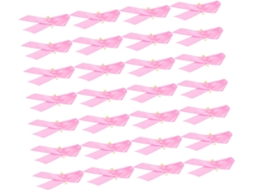 Conjuntos De Broches Fita Rosa Portáteis Para Conscientização,