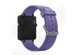 Pulseira De Silicone Cinza Para Smartwatches, Compatível Com Pulseiras De Acetato Garmin Active.