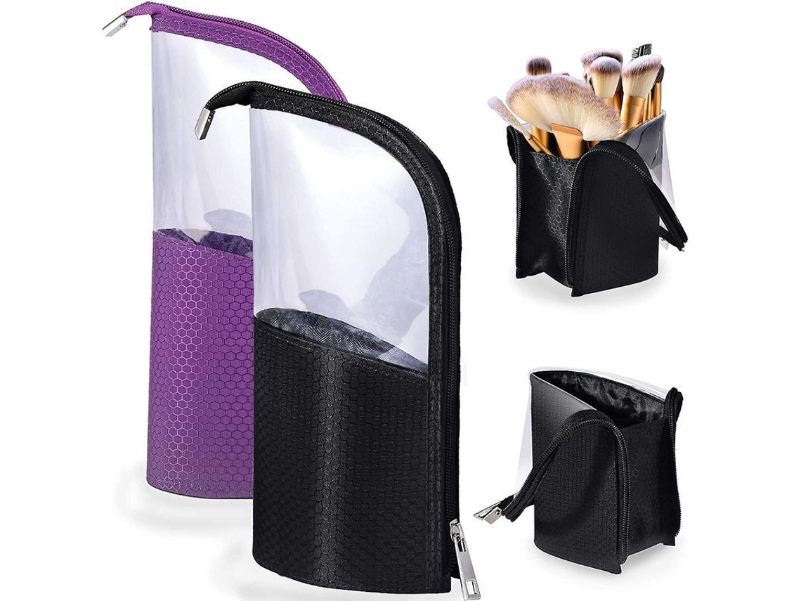 Fundas Porta Pinceis De Maquilhagem Portáteis Impermeáveis E Sem Poeira Para Viagens, Organizador Vertical De Cosméticos