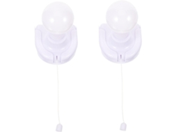 Luminária De Gaveta Led De 2 Peças, Luminária De Parede Led Com Cordão, Luz Noturna Para Armários, Branca