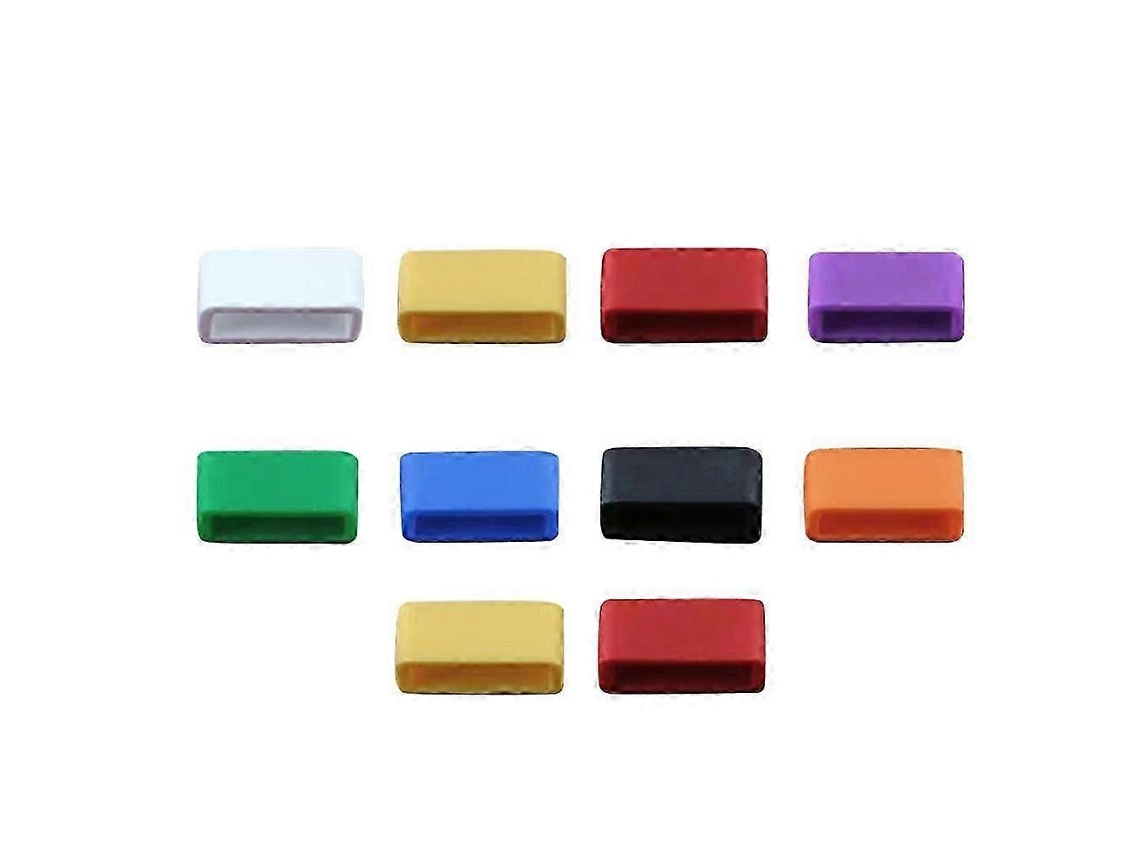 10 Presilhas Para Pulseira De Relógio, Anéis Móveis De Silicone, Moldura, Acessórios Para Pulseira De Relógio 16 Mm Aleatório Olysi Shop