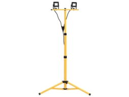 Vidaxl Projetor C/ Iluminação Led E Tripé 2x10 W Branco Quente