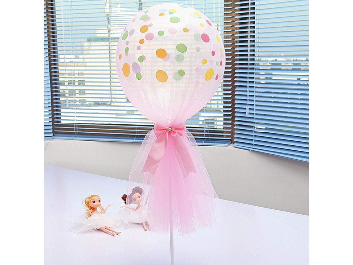 Balão De Malha, Laço Com Diamantes, Com Base Eoocoo