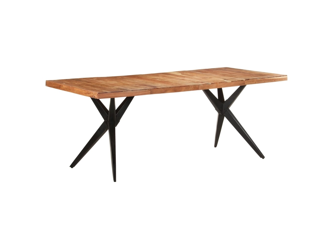 Vidaxl Mesa De Jantar 200x90x76 Cm Madeira De Acácia Maciça