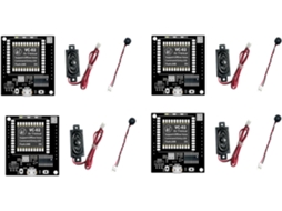 4x 02 ai Kit Placa de Desenvolvimento Módulo de Controle Reconhecimento de Voz Pronto para Uso SFUSHOS