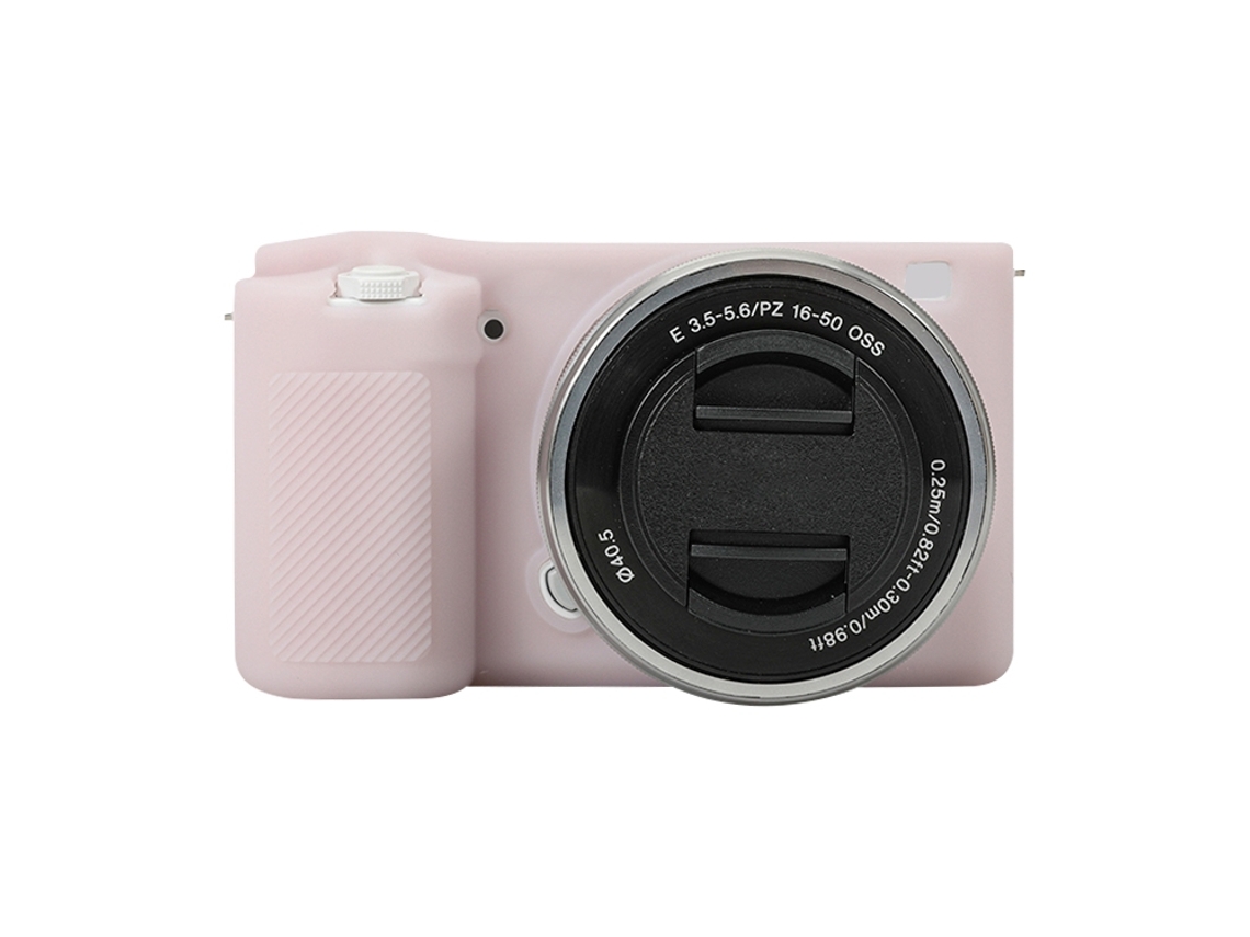 Capa Protetora De Silicone Macio Para Sony Zv-e10 Rosa Claro