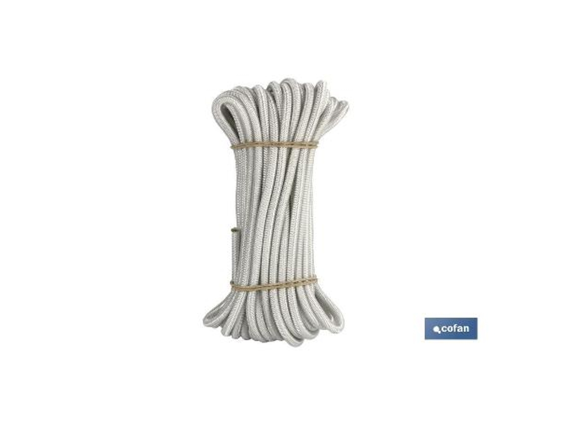 Madeja cuerda elástica 10mm 10m blanco