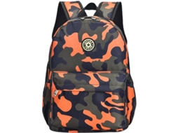 Mochila Escolar, Unissex, Infantil Para Livros, Cor Laranja