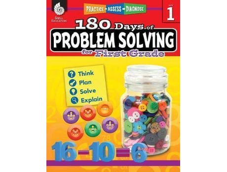 Livro 180 Days of Problem Solving for First Grade : Practice, Assess, Diagnose de Kristy Stark (Inglês)